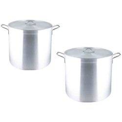 TALL BOILING POT 45 X45 CM   &  50 X 50 CM  2 PCS SET 7MM THICK 