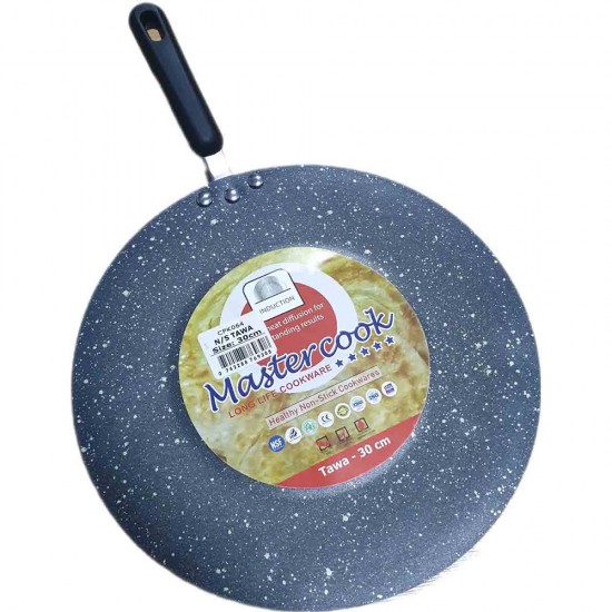 TAWA 30 CM INDUCTION TAWA MARBLE COATED