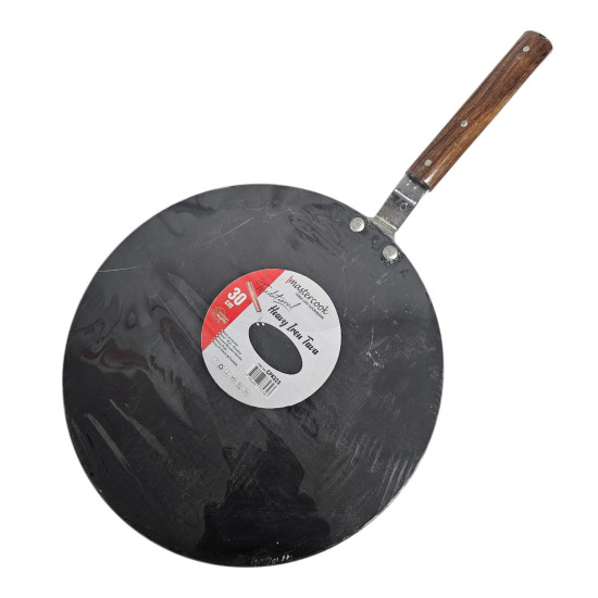 TAWA IRON WITH WOODEN HANDLE SIZE 30 CM