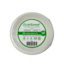 DISPOSABLE SIDE PLATE 7 INCH PACKED 25 PCS 