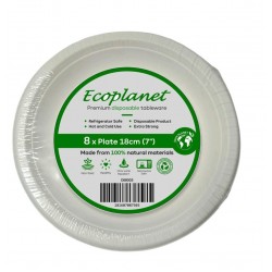 DISPOSABLE SIDE PLATE 7 INCH PACKED 8 PCS 