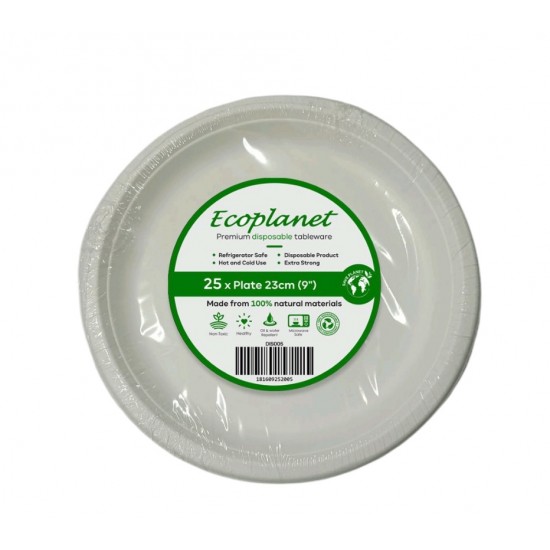 DISPOSABLE  PLATE 9 INCH PACKED 25 PCS