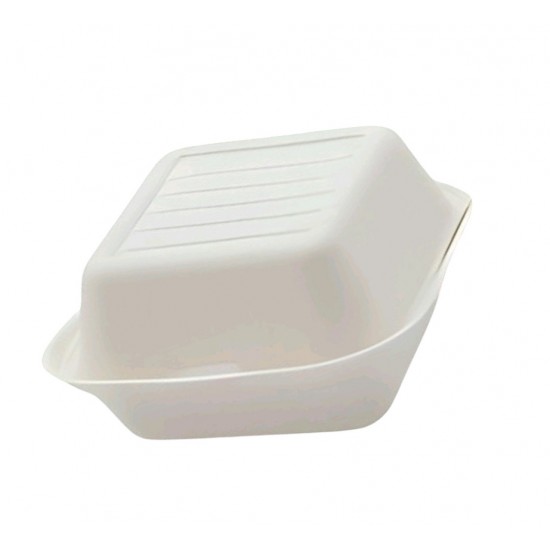 DISPOSABLE CLAMSHELL BURGER TAKE AWAY BOX SIZE 6 X 6 PACK OF 50
