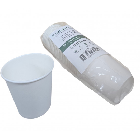 DISPOSABLE SINGLE WALL CUPS PAK OF 25 SIZE 6 OZ