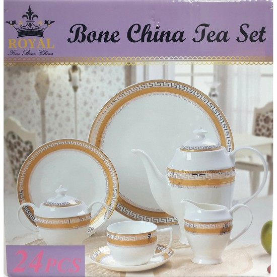 BONE NEW CHINA 24 PCS TEA SET GIFT BOXED BONE NEW CHINA 24 PCS TEA SET GIFT BOXED