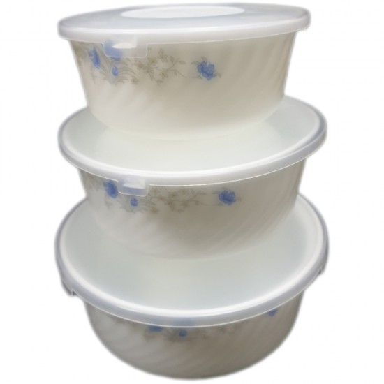 OPAL 3 PCS BOWL SET BLUE