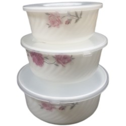 OPAL 3 PCS BOWL SET PINK