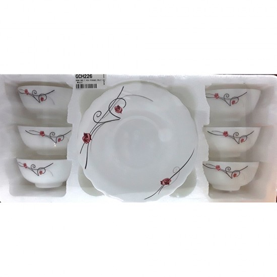 OPAL 7 PCS FRUIT SET ROSE SMALL PRINT