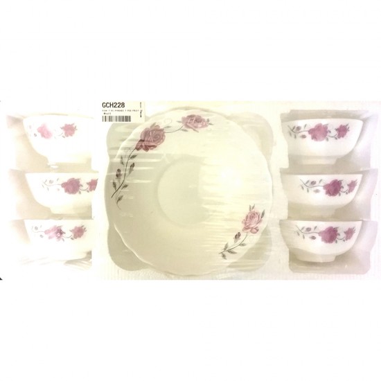 OPAL 7 PCS FRUIT SET PINK PRINT