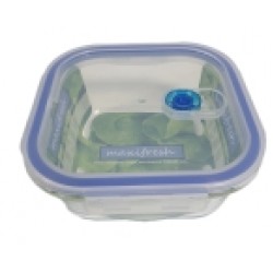 VENTED SQUARE  AIRTIGHT STORAGE CANNISTER 520 ML