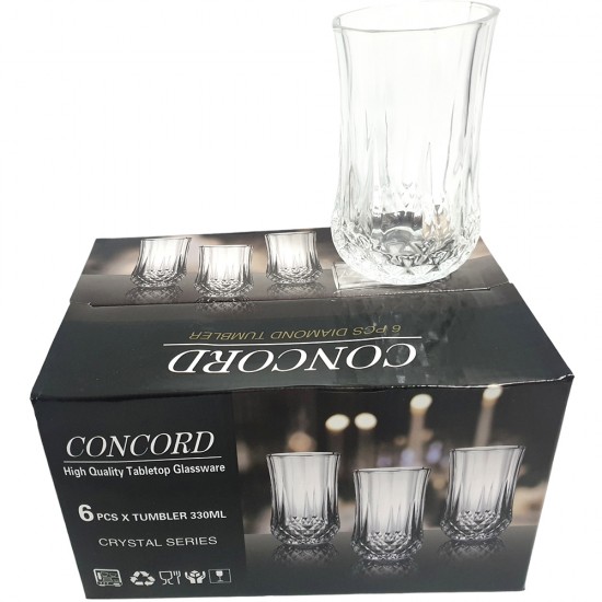 6PC CONCORD GLASS LARGE 6PC CONCORD GLASS LARGE