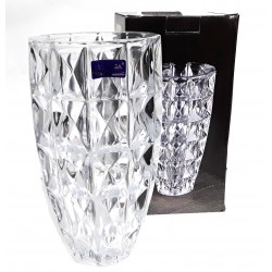  HEAVY LARGE GLASS VASE 24 X 13 CM