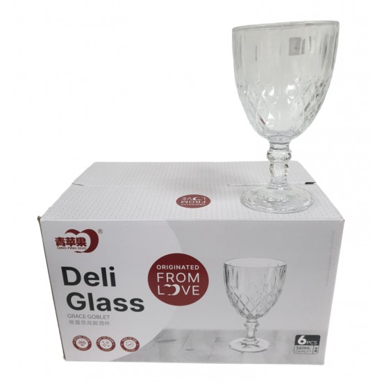 WINE GLASS SET DELI SOGA 6 PCS IN GIFT BOX