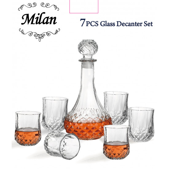 DECANTER SET 7 PCS MILAN IN GIFT BOX