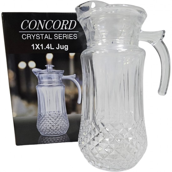 CONCORD GLASS JUG 1.6 LT IN GIFT BOX CONCORD GLASS JUG 1.6 LT IN GIFT BOX
