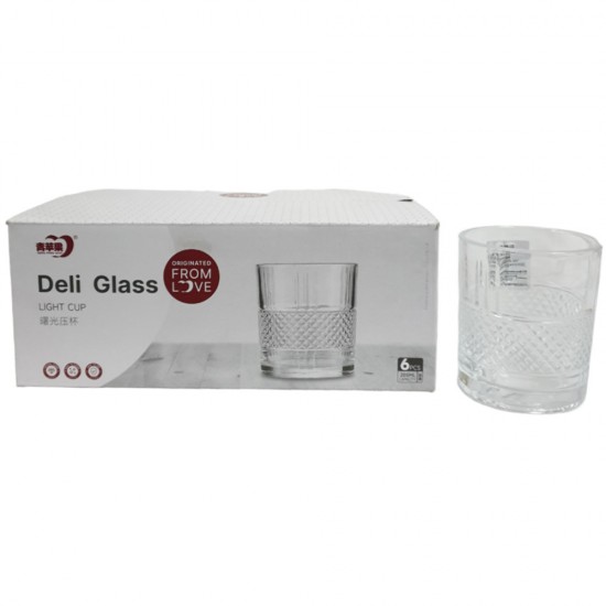 DELI SOGA GLASS SET 6 PCS 280 ML CODE KB103-1B