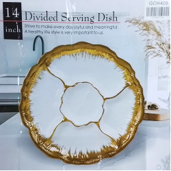 PORCELAIN 5 SECTION PLATE 14 INCH 
