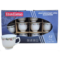 OPAL 12 PCS LOOSE CUPS ONLY TEATIME BRAND LIGHT ROSE