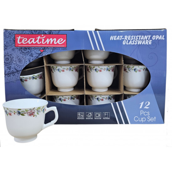 OPAL 12 PCS LOOSE CUPS ONLY TEATIME BRAND LIGHT ROSE