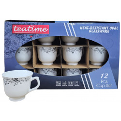 OPAL 12 PCS LOOSE CUPS ONLY TEATIME BRAND BLACK DECOR
