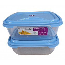 VERONA CONTAINER SET OF 2  OBLONG LARGE  SIZE 4.5 LITRE 