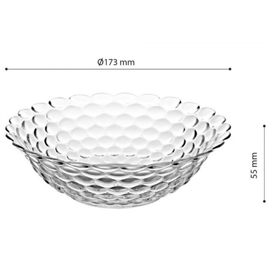 GLASS MEDIUM SIZE BOWL 17.CM 