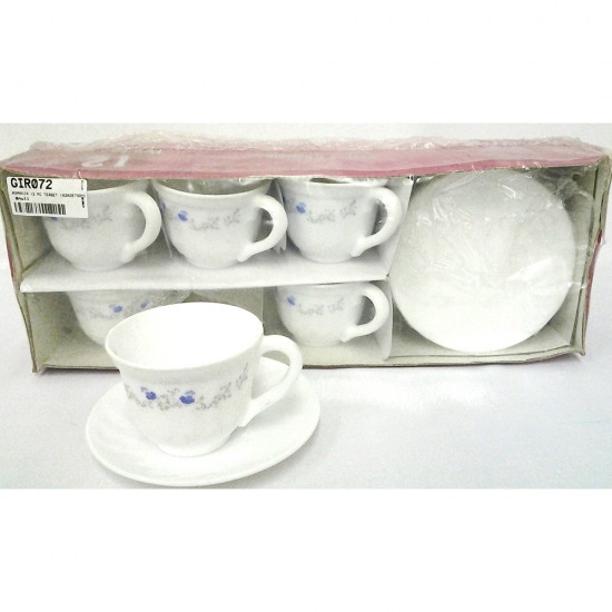ROMANIA 12 PCS TEA SET OPAL