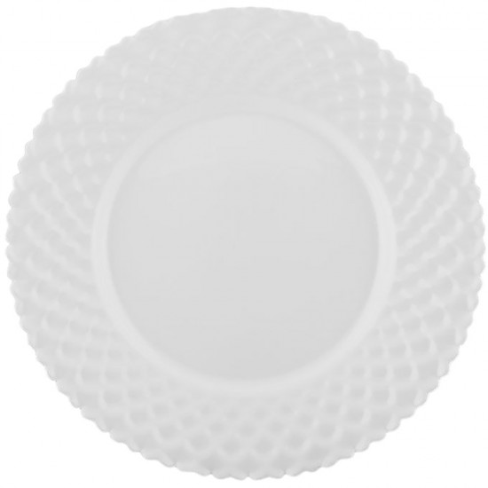 P SHAPE SIDE PLATE WHITE