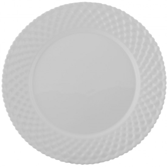 P SHAPE PIZZA PLATE WHITE