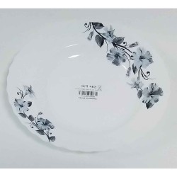 EXTRA LARGE JUBBA BLACK  SOUP PLATE 10 INCH