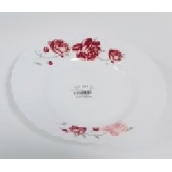 EXTRA LARGE PINK ROSE   SOUP PLATE 10 INCH