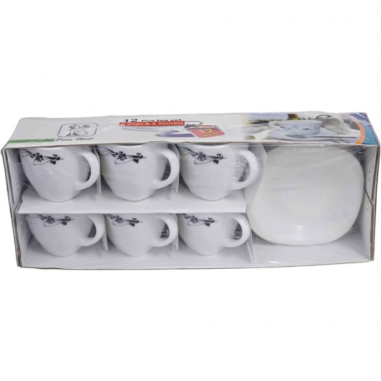 TEA SET OPAL VANIA DESIGN 12PCS SET 