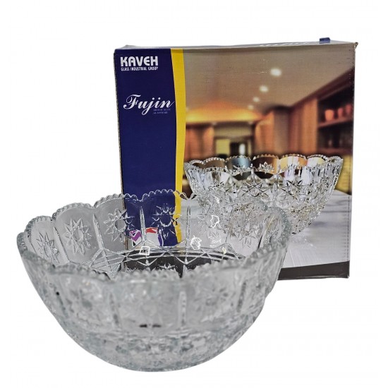 FUJIN GLASS BOWL 23 X 11 CM LARGE SIZE