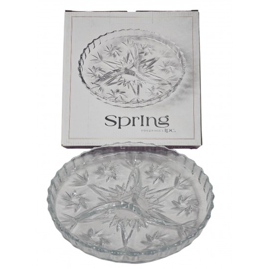 COMPARTMENT DISH ROUND SPRING BRAND SIZE 22 CM