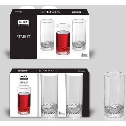 STARLIT 300 ML TUMBLER 3PK