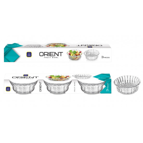 ORIENT 3 PCS GLASS BOWL SET
