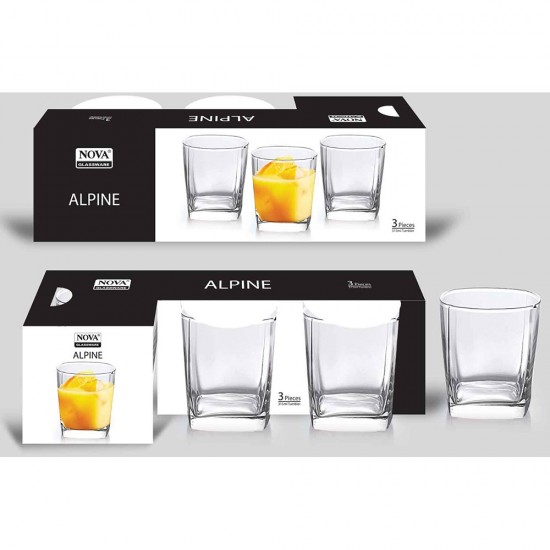 ALPINE GLASS 315 ML PACK OF 3 ALPINE GLASS 315 ML PACK OF 3