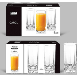 CAROL GLASS 3 PACK 330 ML