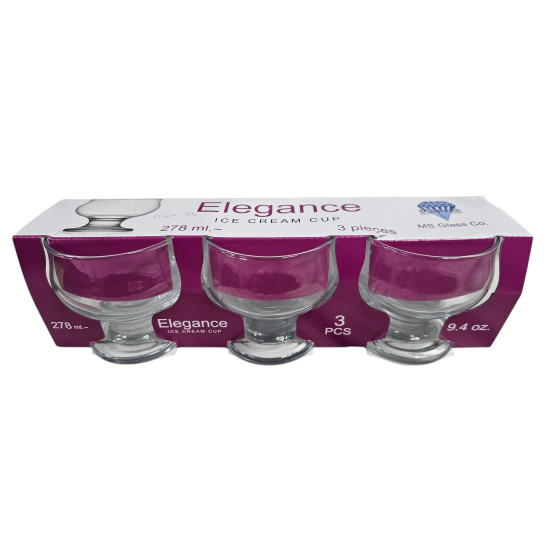 ELEGANCE SUNDAI SET 3 PCS SIZE 278 ML