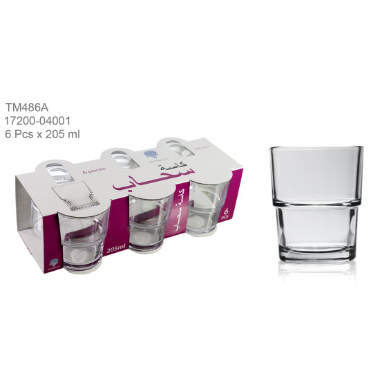 SAHAB TUMBLERS 6 PCS SET STACKABLE 