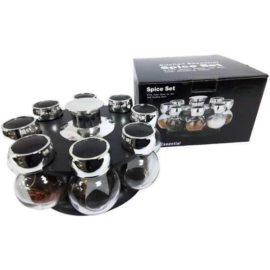 8 PCS REVOLVING SPICE RACK SET 130 ML 8 PCS REVOLVING SPICE RACK SET 130 ML