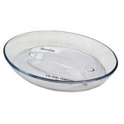 OVAL  CLEAR GLASS BAKING DISH 3.0 LITRE 