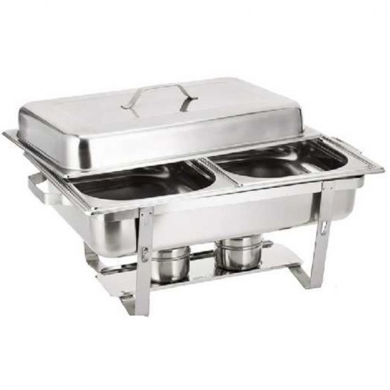 CHAFING DISH 2 COMPARTMENT TYPE 2 X 4 LT INSERTS CHAFING DISH 2 COMPARTMENT TYPE 2 X 4 LT INSERTS