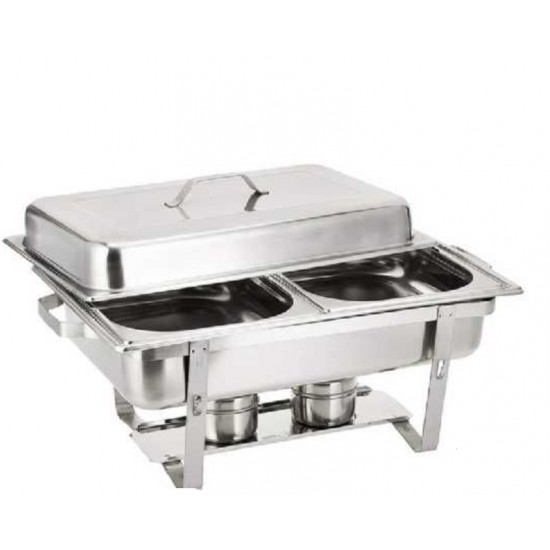 CHAFING DISH 2 COMPARTMENT TYPE 2 X  4 LT INSERTS