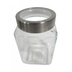 JAR SQUARE WITH SEE THROUGH LID 800 ML