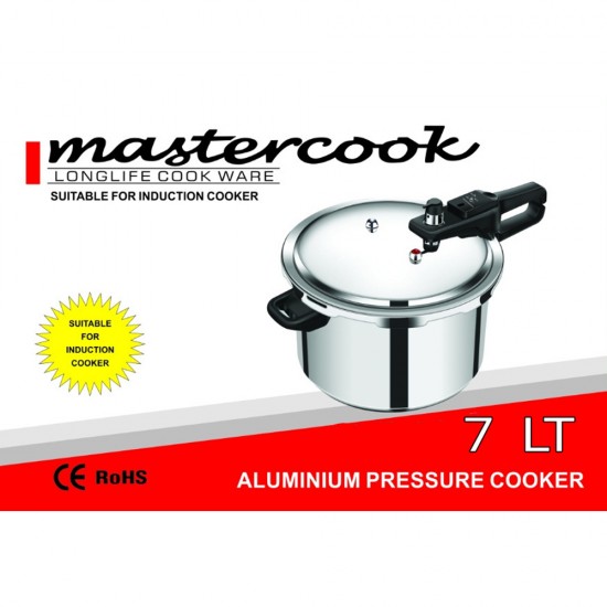 PRESURE COOKER 7 LT ALUMINIUM WITH INDUCTION BASE PRESURE COOKER 7 LT ALUMINIUM WITH INDUCTION BASE