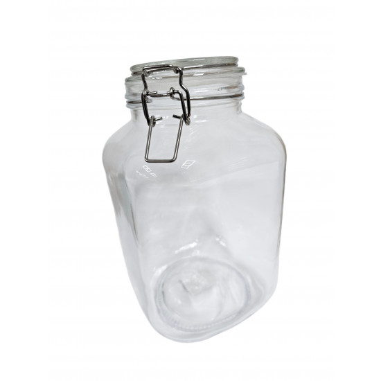 JAR SQUARE WITH LOCKING LID SIZE 3 LITRE