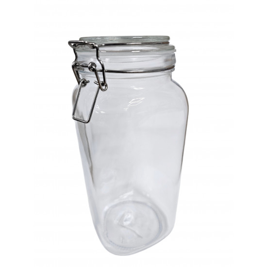 JAR SQUARE WITH LOCKING LID SIZE 2 LITRE