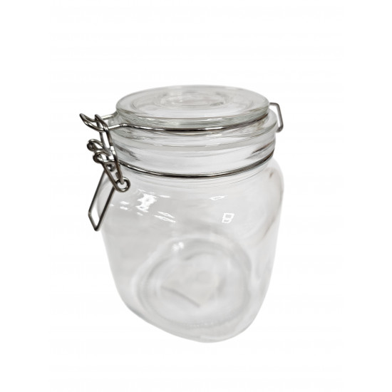 JAR SQUARE WITH LOCKING LID SIZE 1 LITRE