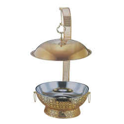 CHAFING DISH GOLD ROUND 8 LITRE